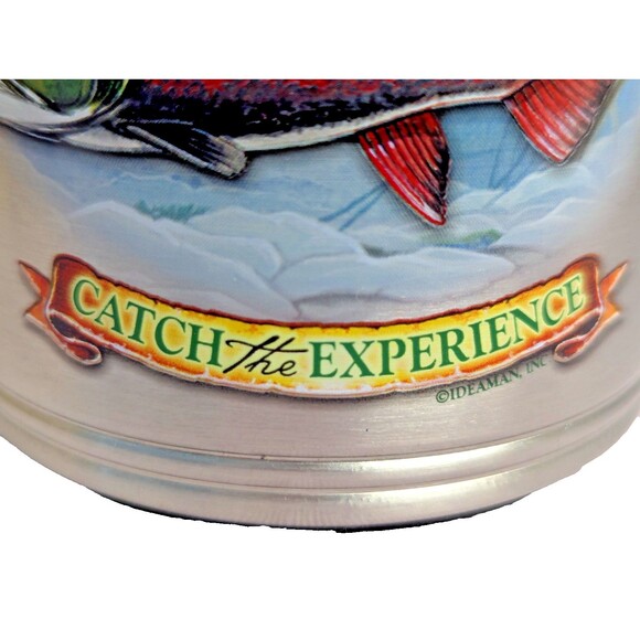 American Expedition Stainless Steel Can Cooler Angler Series Salmon Fishing Gift - Picture 8 of 9